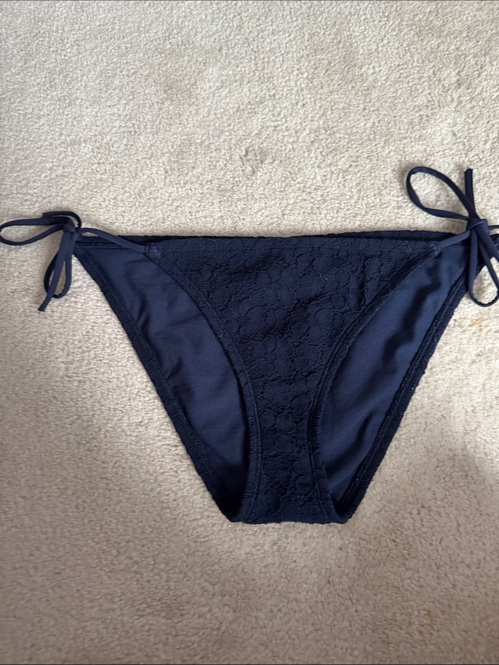 Abercrombie and Fitch Navy Lace Swim Bottoms